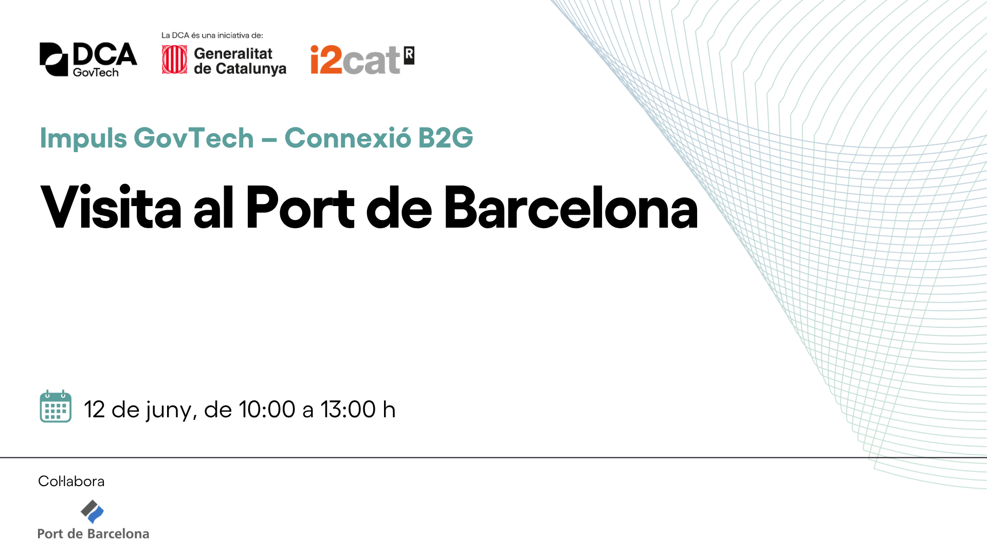 Banner de la visita al Port de Barcelona organitzat per la DCA-GovTech